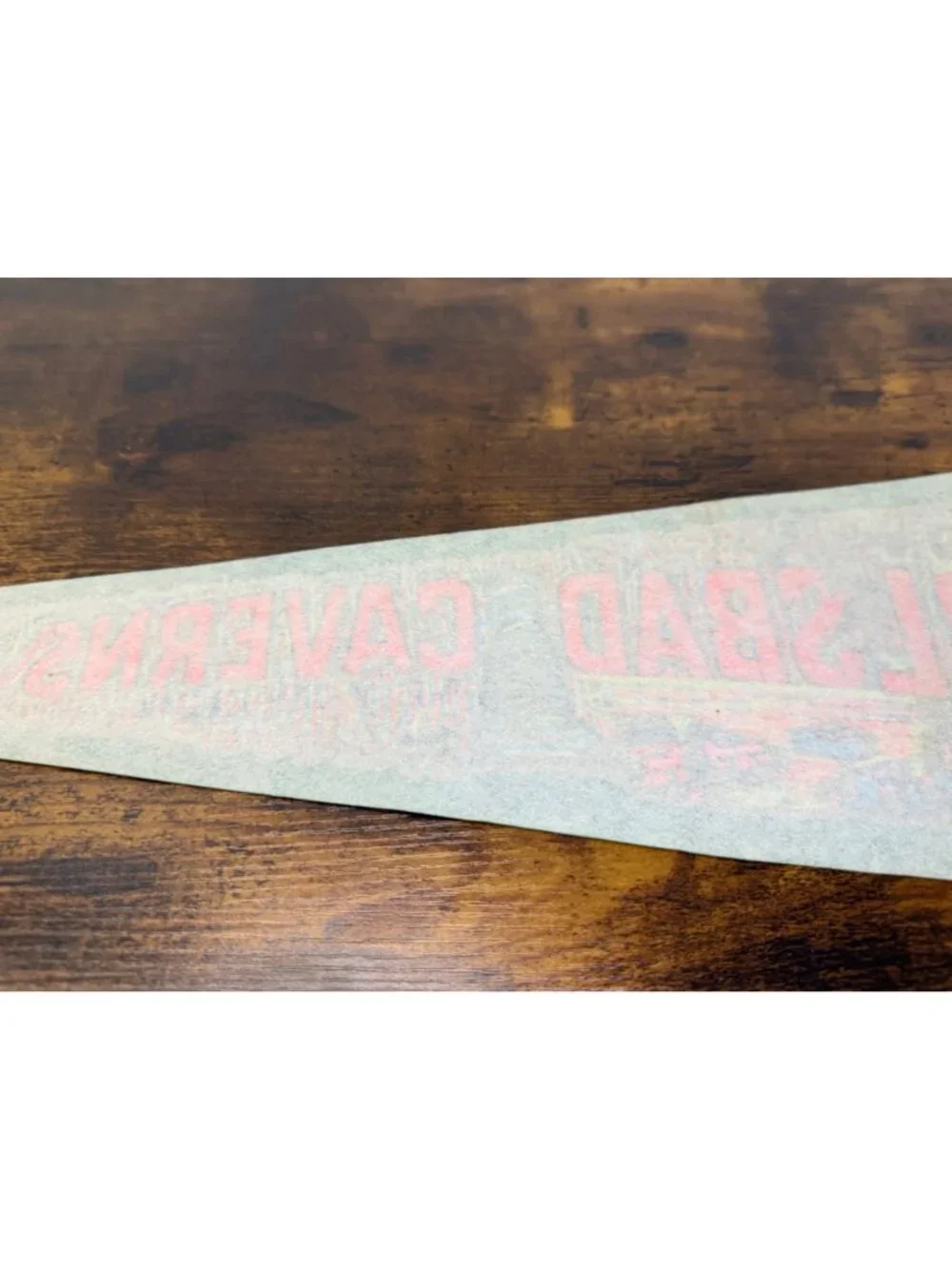 Vintage Carlsbad Caverns Felt Pennant Whites City New Mexico Souvenir 27 “